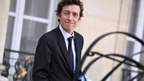 Le nouveau ministre de l'Education nationale Edouard Geffray à la sortie du Conseil des ministres à l'Elysée, le 14 octobre 2025 à Paris