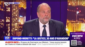 Éric Dupond-Moretti (ministre de la Justice): "Je pense que je suis au rendez-vous de mes obligations"