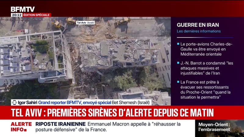 Riposte iranienne: de nouvelles sirènes d'alerte retentissent à Tel-Aviv, les premières depuis ce matin