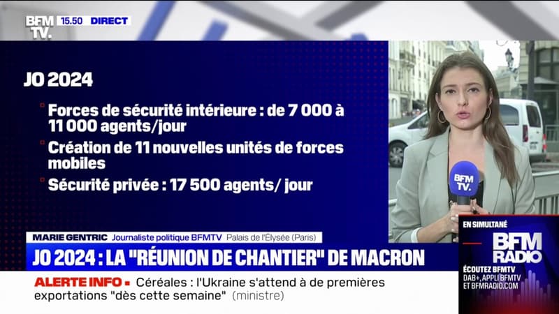 JO 2024: Emmanuel Macron a organisé une 
