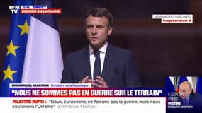 Emmanuel Macron: "Face au retour de la guerre et du tragique (...) Il nous faudra trouver les formes nouvelles de notre Europe"