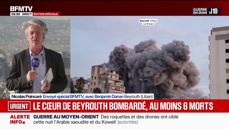 Guerre au Moyen-Orient: au moins six morts dans des frappes israéliennes dans le centre de Beyrouth