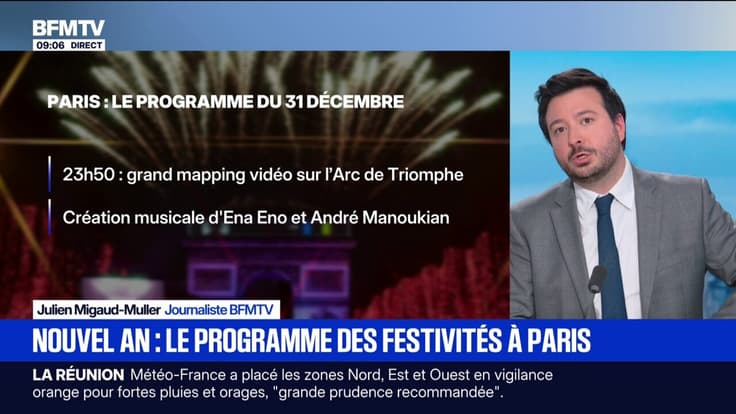 Nouvel an: voici le programme des festivités à Paris