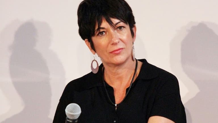 Ghislaine Maxwell lors d'une conférence à New York, le 20 septembre 2013
