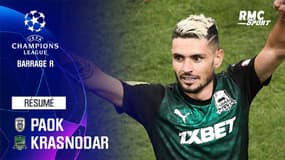 Résumé : PAOK 1-2 Krasnodar (Q) - Ligue des champions Barrage retour