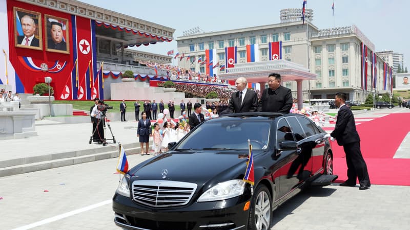 Les images grandiloquentes de la rencontre entre Kim Jong Un et Vladimir Poutine