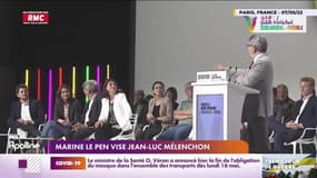 Charles en campagne : Marine Le Pen vise Jean-Luc Mélenchon - 12/05