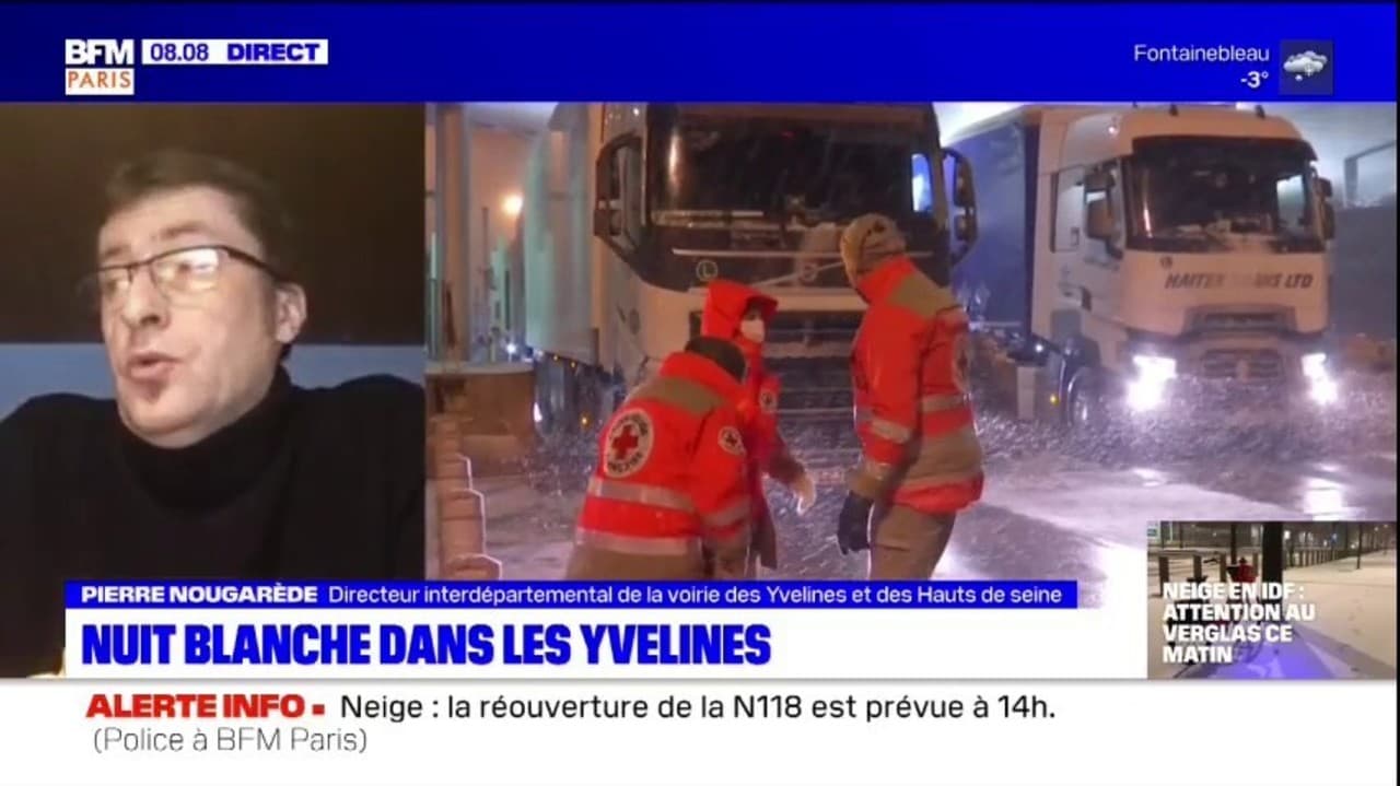 Neige en île-de-France: des difficultés sur les routes dans les