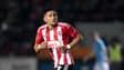 Demetri Mitchell lors du match Exeter City-Nottingham Forest (2-2, 2 t.a.b. 4, FA Cup), le 11 février 2025