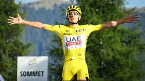 Tadej Pogacar sur le Tour de France le 20 juillet 2024