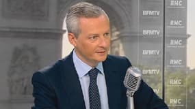 Bruno Le Maire, député de l'Eure et candidat à la présidence de l'UMP, sur le plateau de BFMTV-RMC