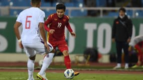 Nguyễn Quang Hải avec le Vietnam, le 1er février 2022.