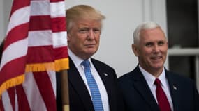 Le président élu Donald Trump, et son vice-président Mike Pence, le 20 novembre. 