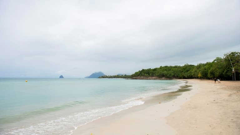 Plage de Sainte-Luce en Martinique, le 11 août 2021.