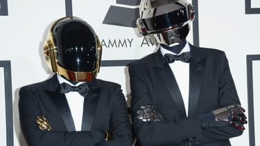 Daft Punk aux 56e Grammy Awards à Los Angeles le 26 janvier 2014