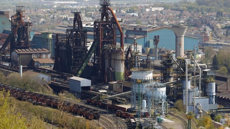 Vue du site ArcelorMittal de Florange-Hayange, en Moselle. Le groupe socialiste à l'Assemblée nationale s'apprête à déposer une proposition de loi sur les reprises de sites industriels viables, dite "loi Florange", qui prévoit aussi un dispositif contre l