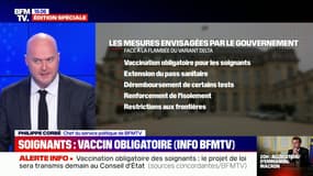 La vaccination sera obligatoire pour les soignants à partir du 15 septembre 