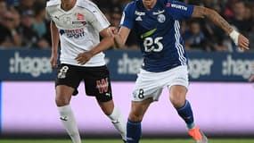 Gaonso (à gauche) face au Strasbourgeois Jonas Martin