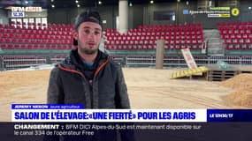 Les agriculteurs se préparent avant l'ouverture du Salon de l'élevage à Gap