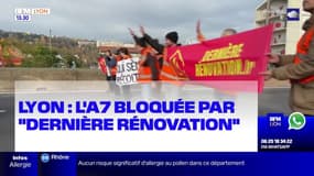 Lyon: l'A7 bloquée par Dernière Rénovation 