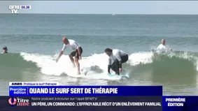 À Biarritz, le surf sert de thérapie aux personnes atteintes de pathologies psychiques ou physiques