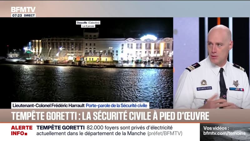 Priorité de "répondre aux appels et dégager les axes", explique Frédéric Harrault (Sécurité civile)