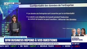 BFM Business avec vous : Peut-on continuer à utiliser le fichier après avoir quitté mon entreprise ? - 19/01