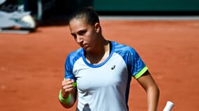 Diane Parry au premier tour de Roland-Garros en 2023