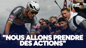 Paris-Roubaix : "Nous allons prendre des actions" annonce Lappartient après le jet de bidon sur Van der Poel