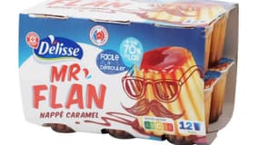 Ces flans au caramel de la marque Délisse font l'objet d'un rappel à cause de la présence de corps étrangers métalliques.