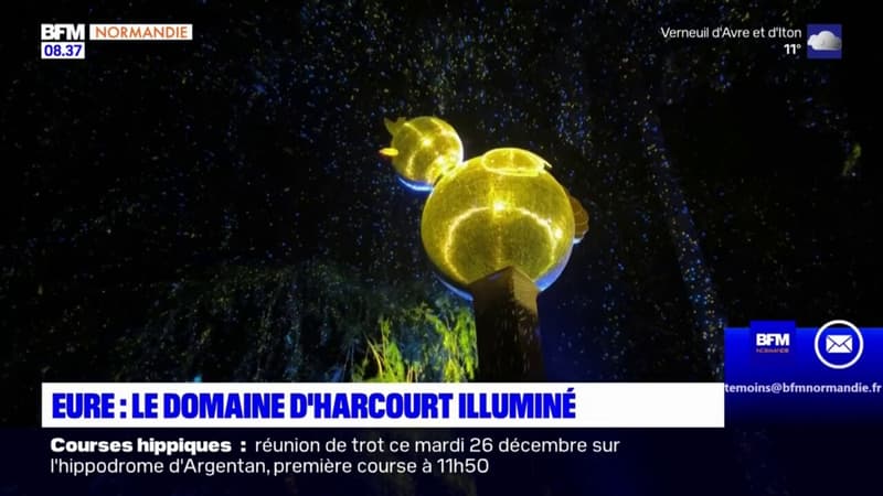 Eure: le domaine d'Harcourt est illuminé jusqu'au 7 janvier 2024