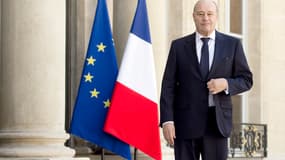 Jean-Michel Baylet le 15 mai 2014 sur le perron de l'Elysée.