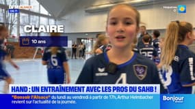 Marckolsheim: les handballeurs en herbe s'entraînent avec les pros de Sélestat