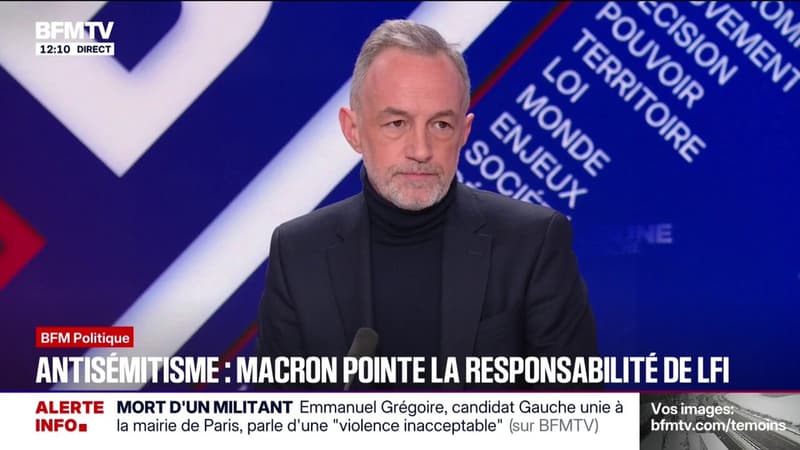 "Certains responsables politiques ont eu des expressions antisémites", assure Emmanuel Grégoire, candidat à la mairie de Paris, au sujet de La France insoumise