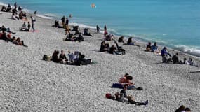 Une plage proche de la Promenade des anglais à Nice le 20 février 2021. (Photo d'illustration)