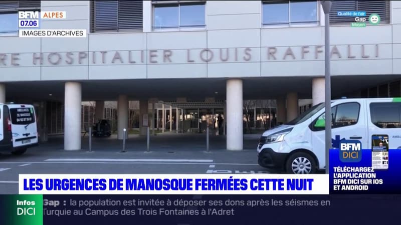 Manosque: troisième nuit de fermeture consécutive pour les urgences