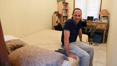 Michaël Blanc à Jakarta après sa libération en 2014