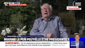 Marine Le Pen "peut gagner, et doit gagner" pour Jean-Marie Le Pen