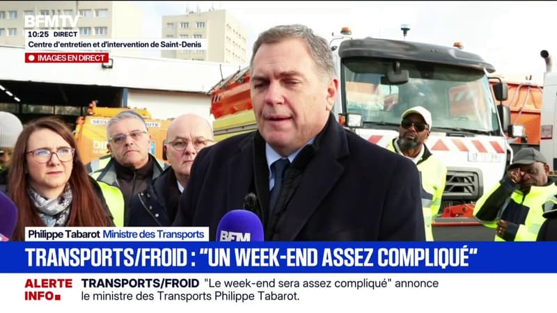 Neige-verglas: "Notre obsession (...) c'est de sécuriser", déclare Philippe Tabarot, ministre des transports