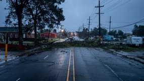 Des dégâts provoqués par l'ouragan Francine en Louisiane, le 11 septembre 2024