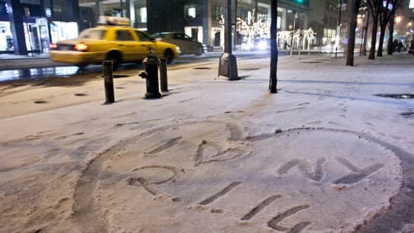 Début janvier, une vague de froid polaire s'était déjà abattue sur le nord-est du pays comme ici à New York. Début janvier, une vague de froid polaire s'était déjà abattue sur le nord-est du pays comme ici à New York.