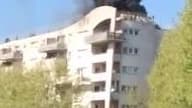 Incendie dans un immeuble en construction à Lognes - Témoins BFMTV