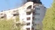 Incendie dans un immeuble en construction à Lognes - Témoins BFMTV
