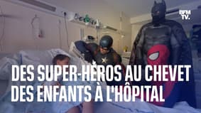 Superheroes at the bedside of children at Aix-en-Provence hospital