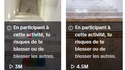 TikTok met un message de prévention sur les vidéos montrant des jets de bouteilles en verre dans les escaliers