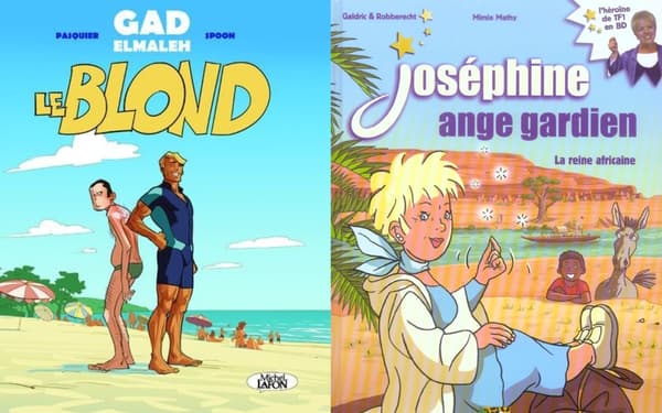 Couverture de bande dessinée "La blonde" Et "Joséphine, ange gardien"