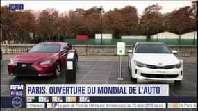 Mondial de l'Auto: les visiteurs peuvent tester dans Paris des voitures électriques ou hybrides