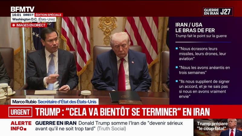 Guerre au Moyen-Orient: "Nous serions contents qu'il y ait un accord, mais en attendant le département de la Guerre va continuer à négocier avec des bombes", assure Pete Hegseth