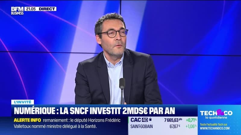 Julien Nicolas (SNCF) : La SNCF investit 2 milliards d'euros par an dans le numérique - 08/02