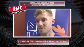 Mondiaux d'athlétisme : En forme avant son décathlon Mayer veut "lâcher les chevaux qui se débattent"